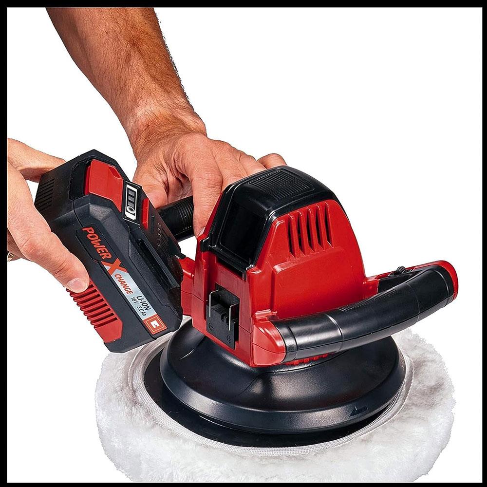 Einhell CE-CB 18/254 Li-Solo Power X-Change 18V Cordless Car Polisher And Buffer Body Only - Red/Black