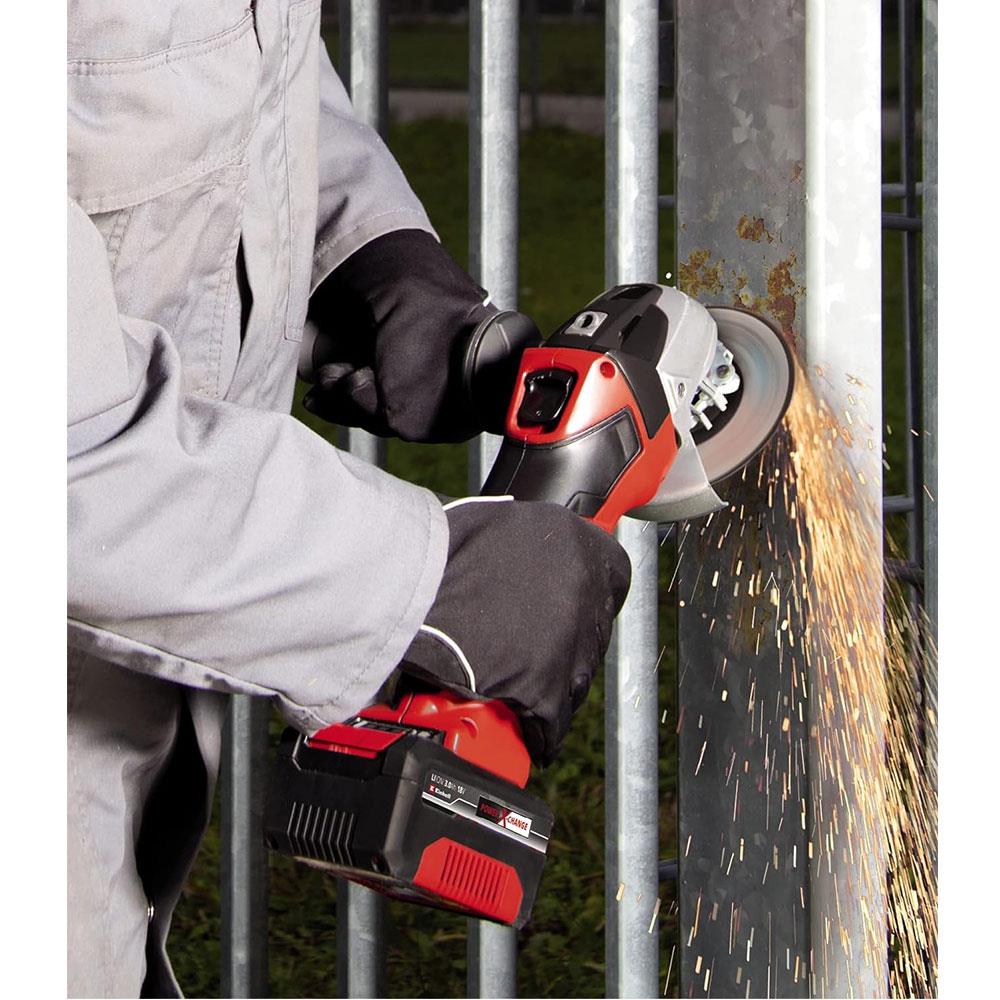 Einhell TC-AG 18/115 Li-Solo Cordless Angle Grinder 115mm Body Only - Red/Black