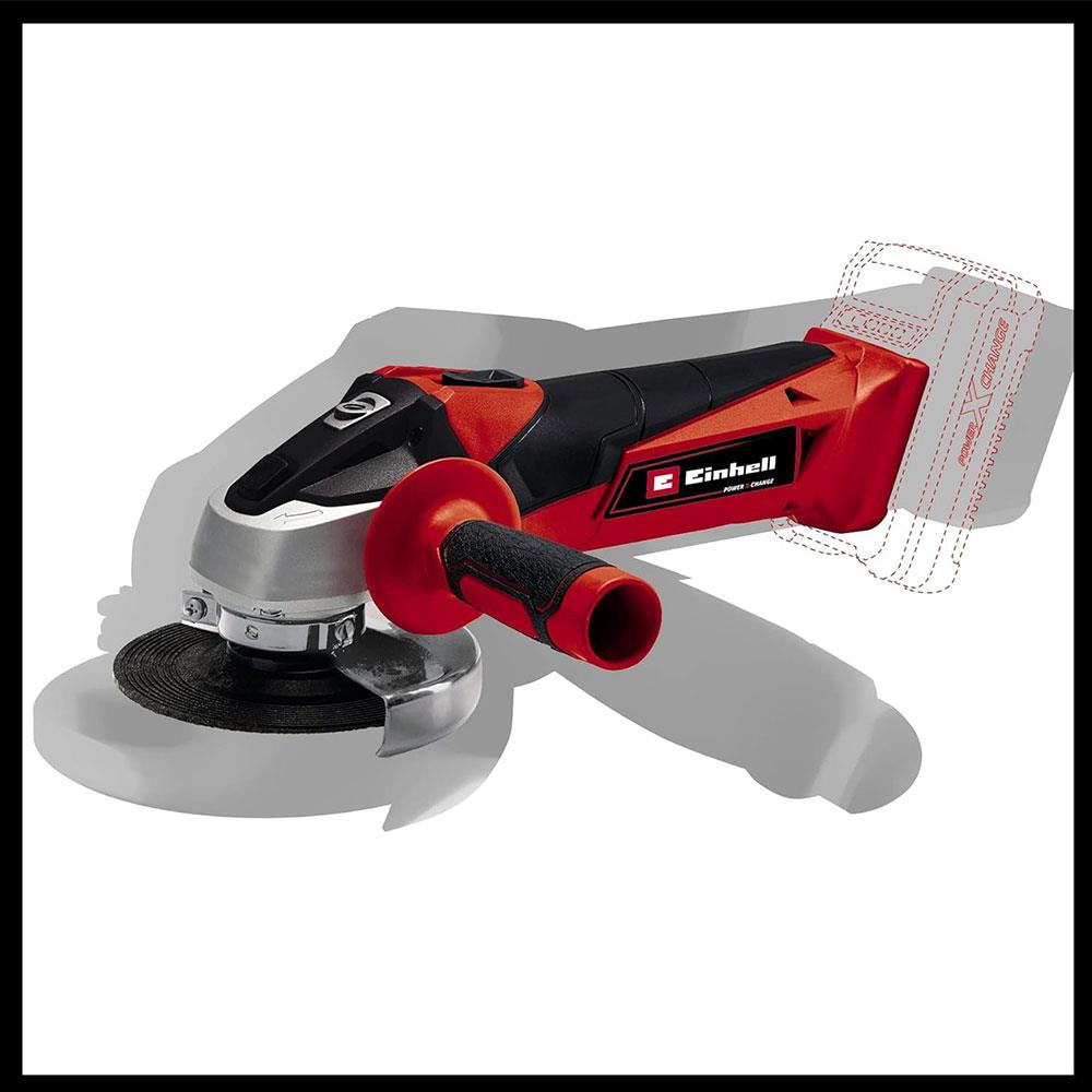 Einhell TC-AG 18/115 Li-Solo Cordless Angle Grinder 115mm Body Only - Red/Black