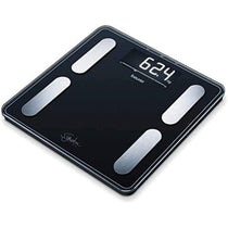 Beurer SignatureLine Diagnostic Bathroom Scale With Full Body Analysis Up To 200kg - Black