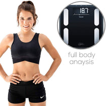 Beurer SignatureLine Diagnostic Bathroom Scale With Full Body Analysis Up To 200kg - Black