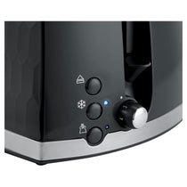 Russell Hobbs Contemporary Honeycomb 2 Slice Toaster 850 W - Black