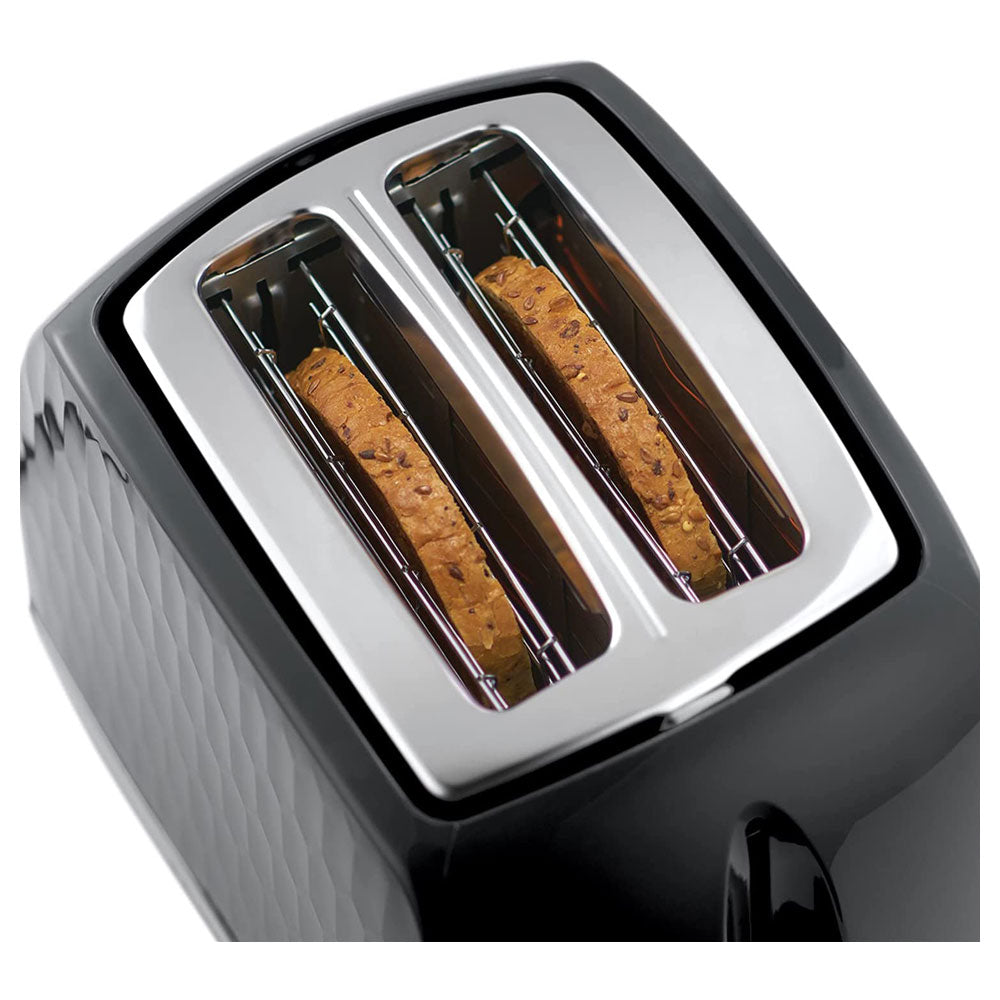 Russell Hobbs Contemporary Honeycomb 2 Slice Toaster 850 W - Black