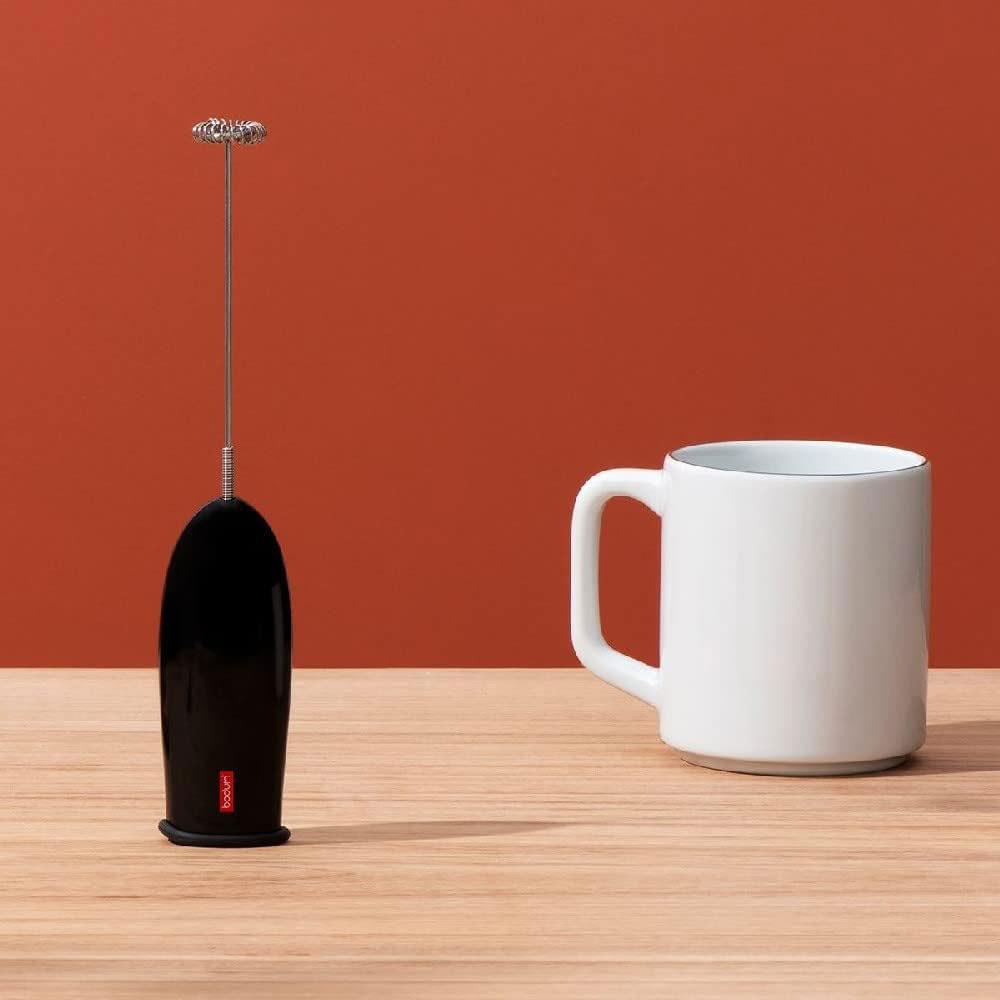 Bodum Schiuma Milk Frother Battery Operated Stainless Steel - Black Secondary image