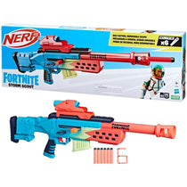 Nerf Fortnite Storm Scout Blaster Bolt Action Removable Scope 6 Dart Clip 6 Elite Darts - Multicolour