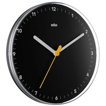 Braun Classic Analogue Wall Clock With Silent Sweep Movement - Black