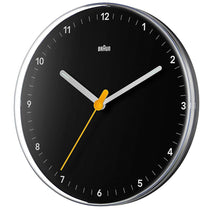 Braun Classic Analogue Wall Clock With Silent Sweep Movement - Black
