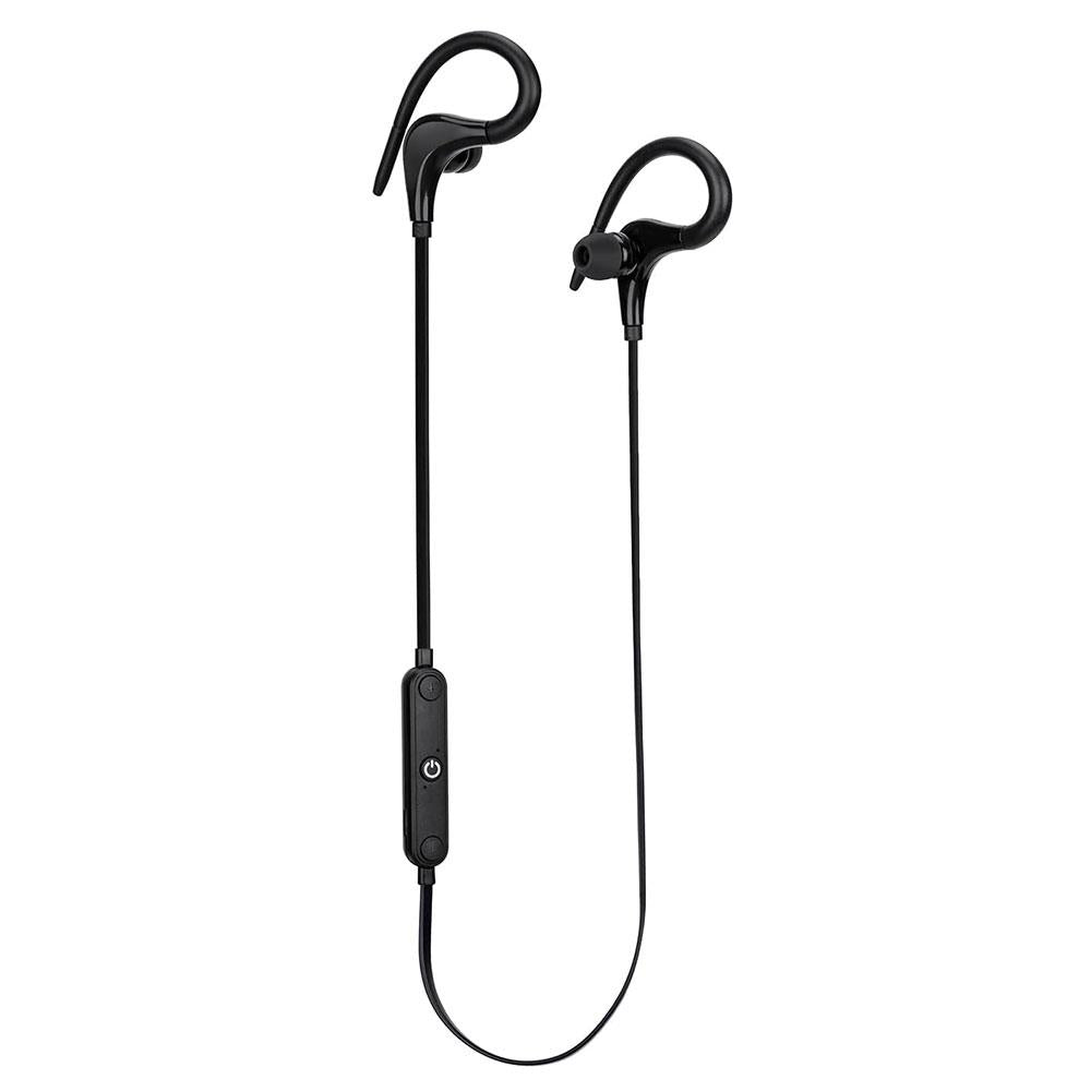 Groov-e Sport Clips Ultra Light Wireless Bluetooth Earphones Built-In-Mic - Black