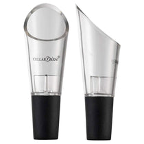 Cellardine Wine Pourer Non Drip High Quality Acrylic And Rubber - Translucent