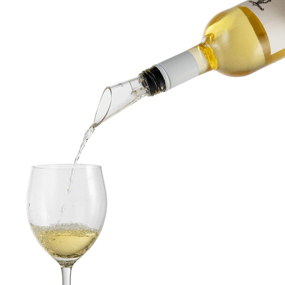 Cellardine Wine Pourer Non Drip High Quality Acrylic And Rubber - Translucent