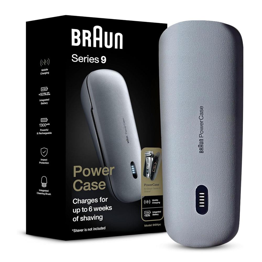 Braun Series 9 And 8 PowerCase Electric Shaver Charging Case - Grey