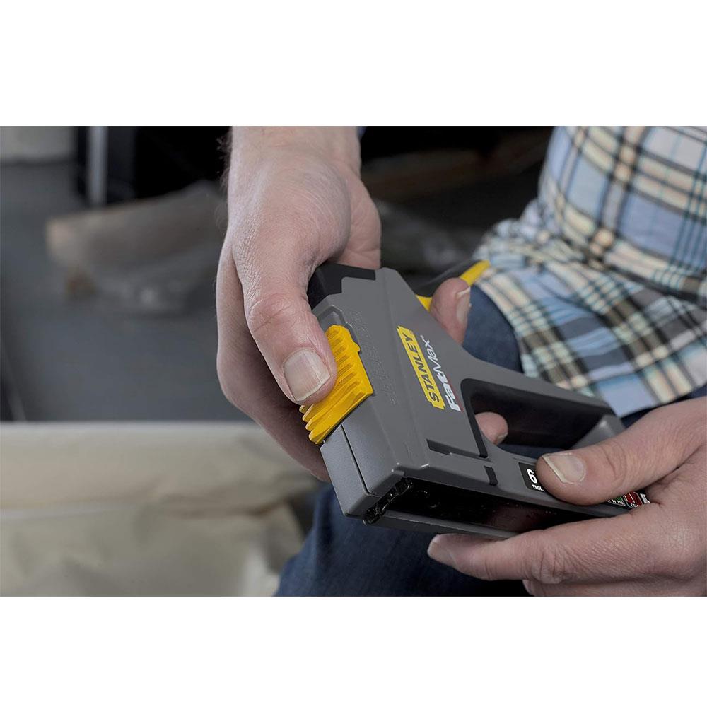 Stanley Fatmax 6-In-1 Multi-Purpose Plastic Staple And Brad Nail Gun - Multicolour