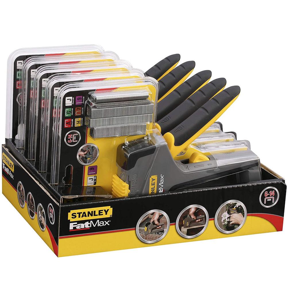 Stanley Fatmax 6-In-1 Multi-Purpose Plastic Staple And Brad Nail Gun - Multicolour