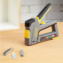 Stanley Fatmax 6-In-1 Multi-Purpose Plastic Staple And Brad Nail Gun - Multicolour