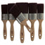 Coral Aspire Oval Paint Brush Set 2 X 1.5 Inch 2 X 2 Inch 3 Inch And 2 Inch Angled Stubby - 6 Piece