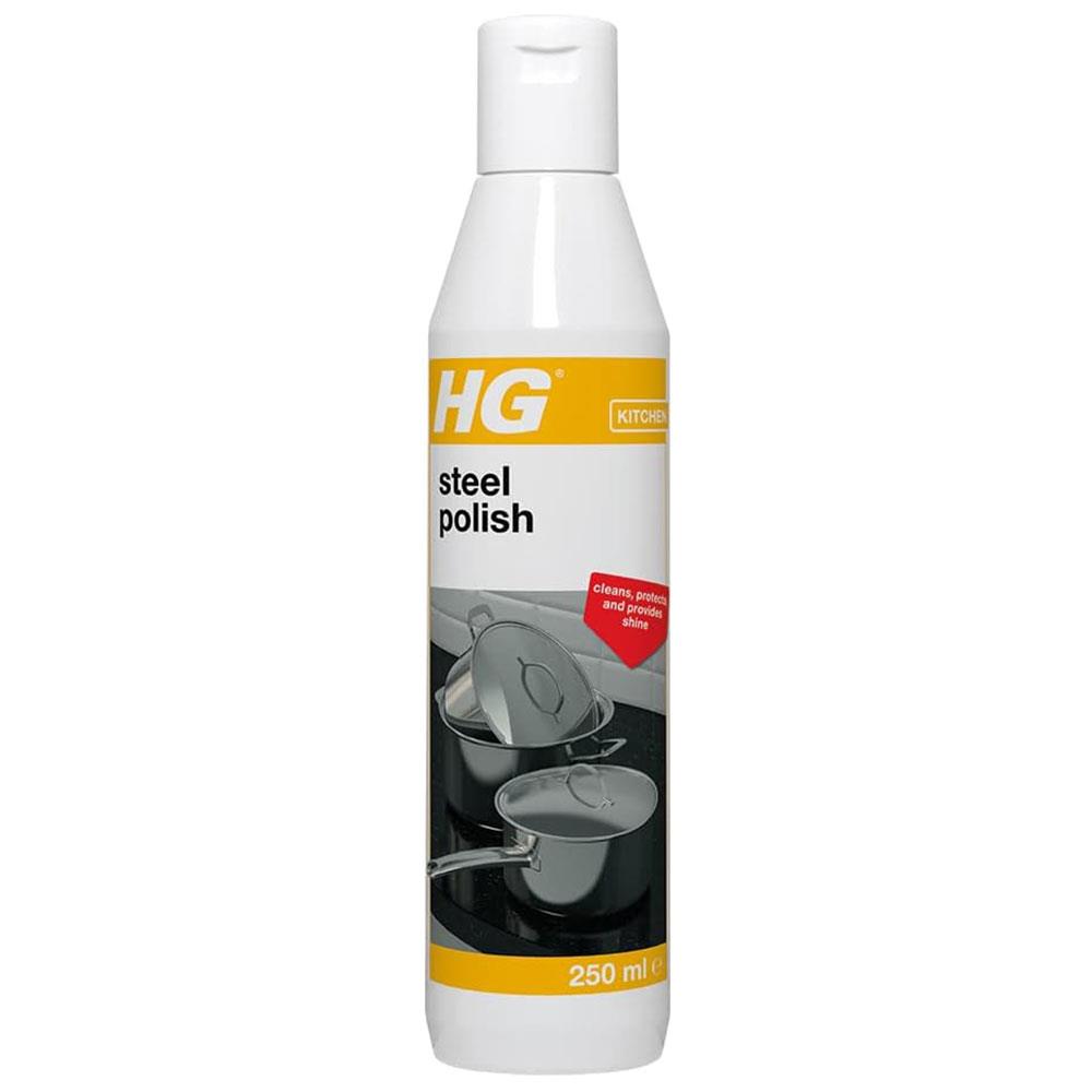 HG Steel Polish Fast Acting Stainless Steel 3-In-1 Cleaner Shines And Protects - 250ml Main image