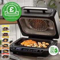 Daewoo 8-In-1 Combination Digital Health Grill And Air Fryer 4 Litres - Black
