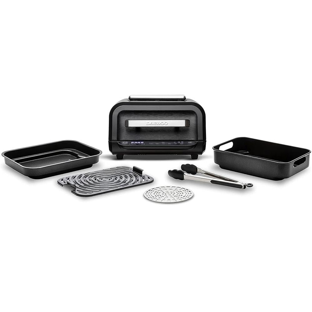 Daewoo 8-In-1 Combination Digital Health Grill And Air Fryer 4 Litres - Black