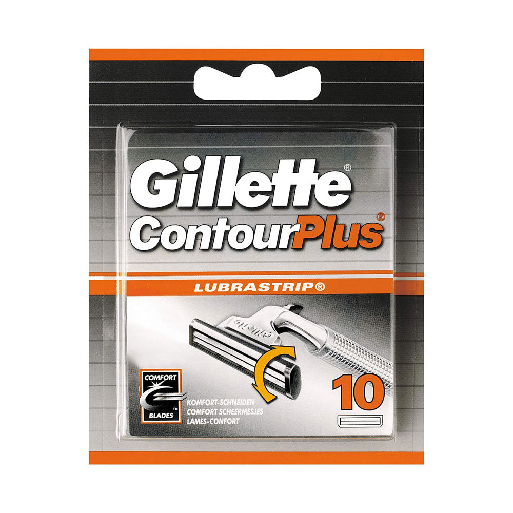 Gillette Contour Plus Cartridges Men's Razor Blades 10 Refills