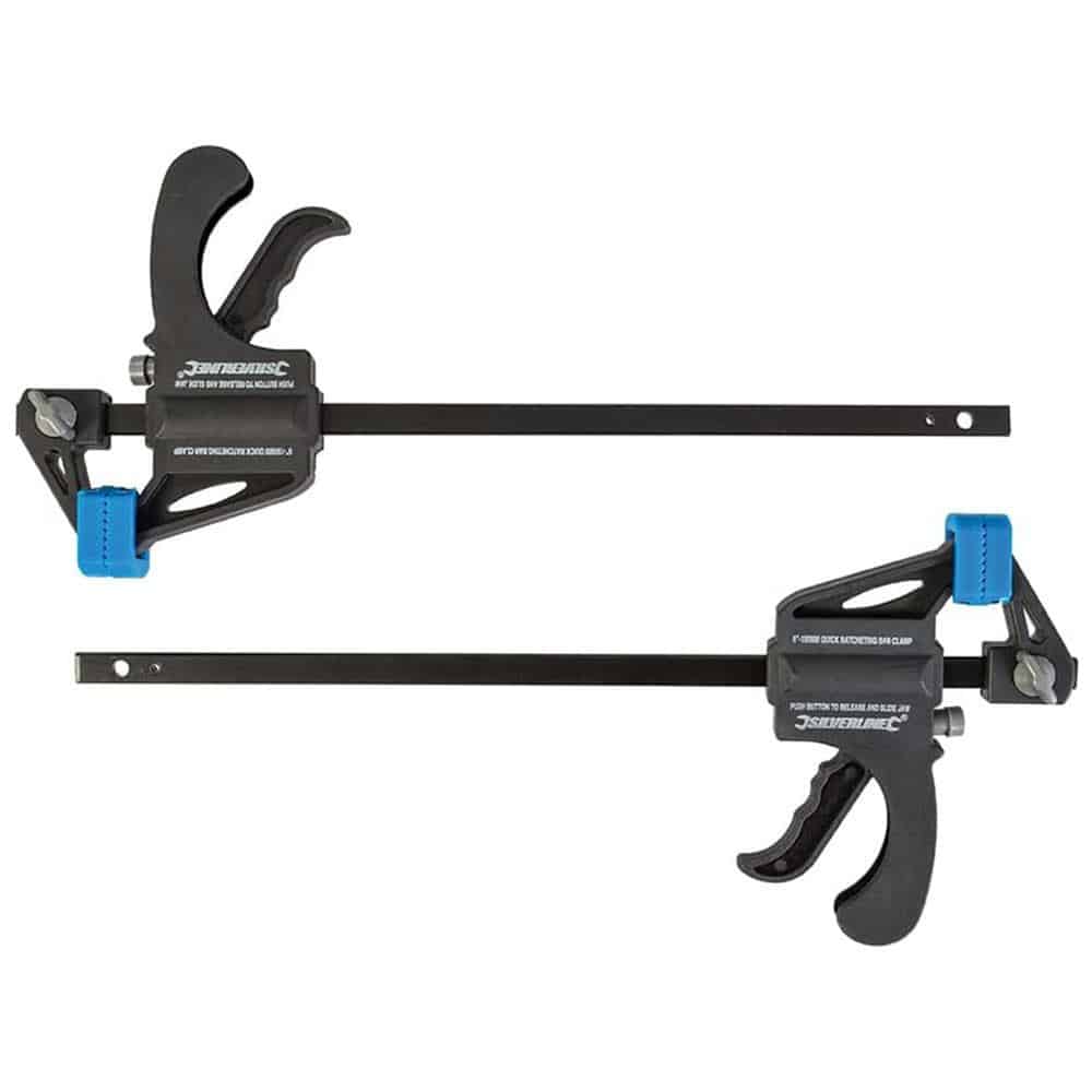 Silverline Mini Clamps 150mm Set of 2 - Blue/Black Secondary image