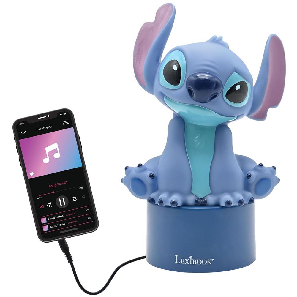 Lexibook Disney Stitch Nightlight With Speaker Colour Change Soft Light - Multicolour