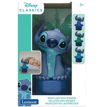 Lexibook Disney Stitch Nightlight With Speaker Colour Change Soft Light - Multicolour