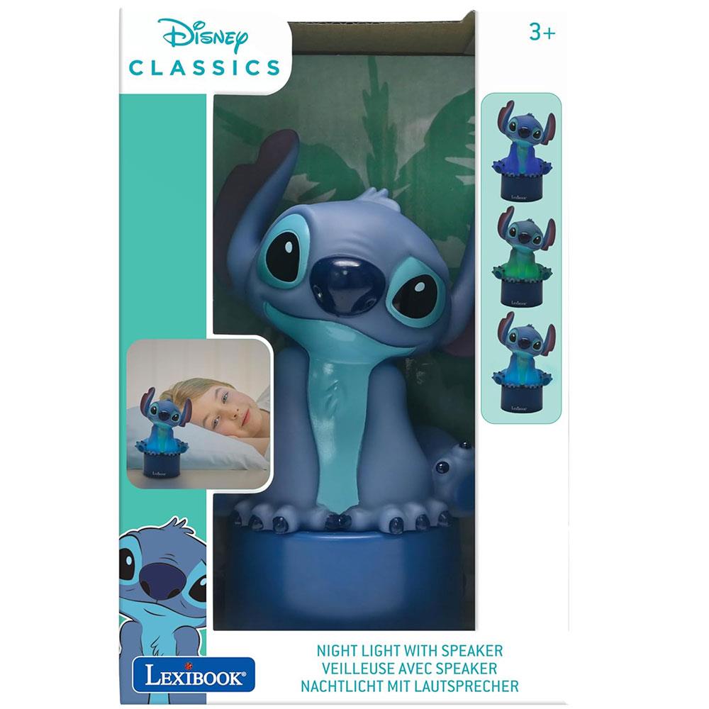 Lexibook Disney Stitch Nightlight With Speaker Colour Change Soft Light - Multicolour