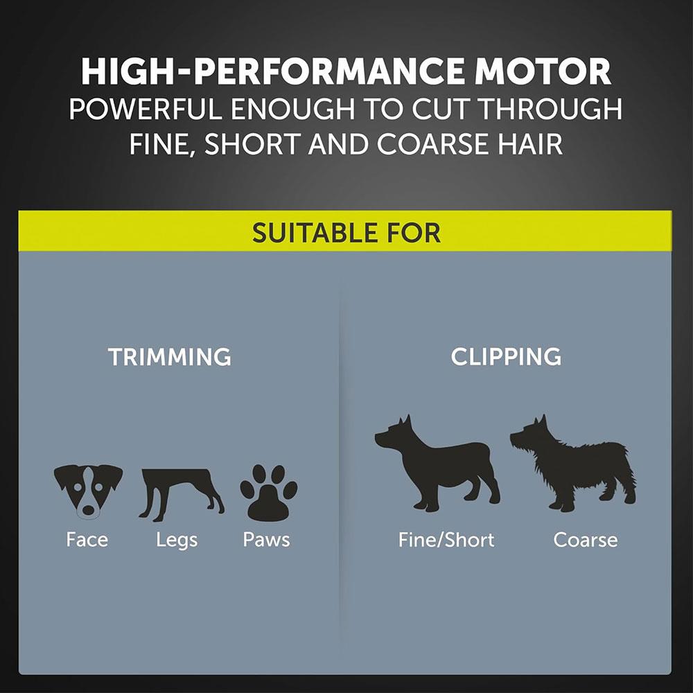 Wahl Performer Corded Pet Clipper Pets Grooming Full Coat Dog Grooming Kit - Black