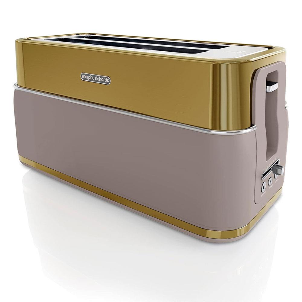 Morphy Richards Signature Opulent 4 Slice Toaster Stainless Steel 1750W - Gold