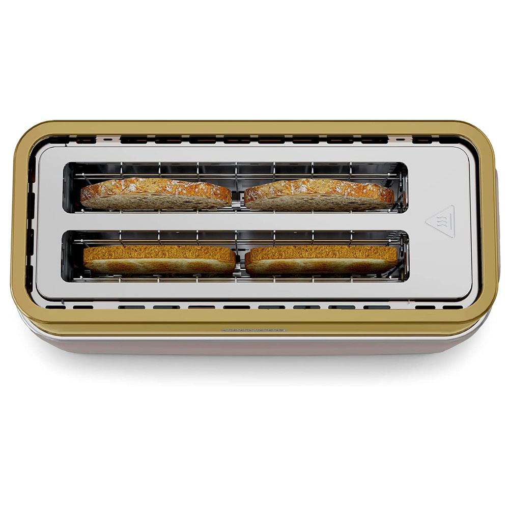 Morphy Richards Signature Opulent 4 Slice Toaster Stainless Steel 1750W - Gold