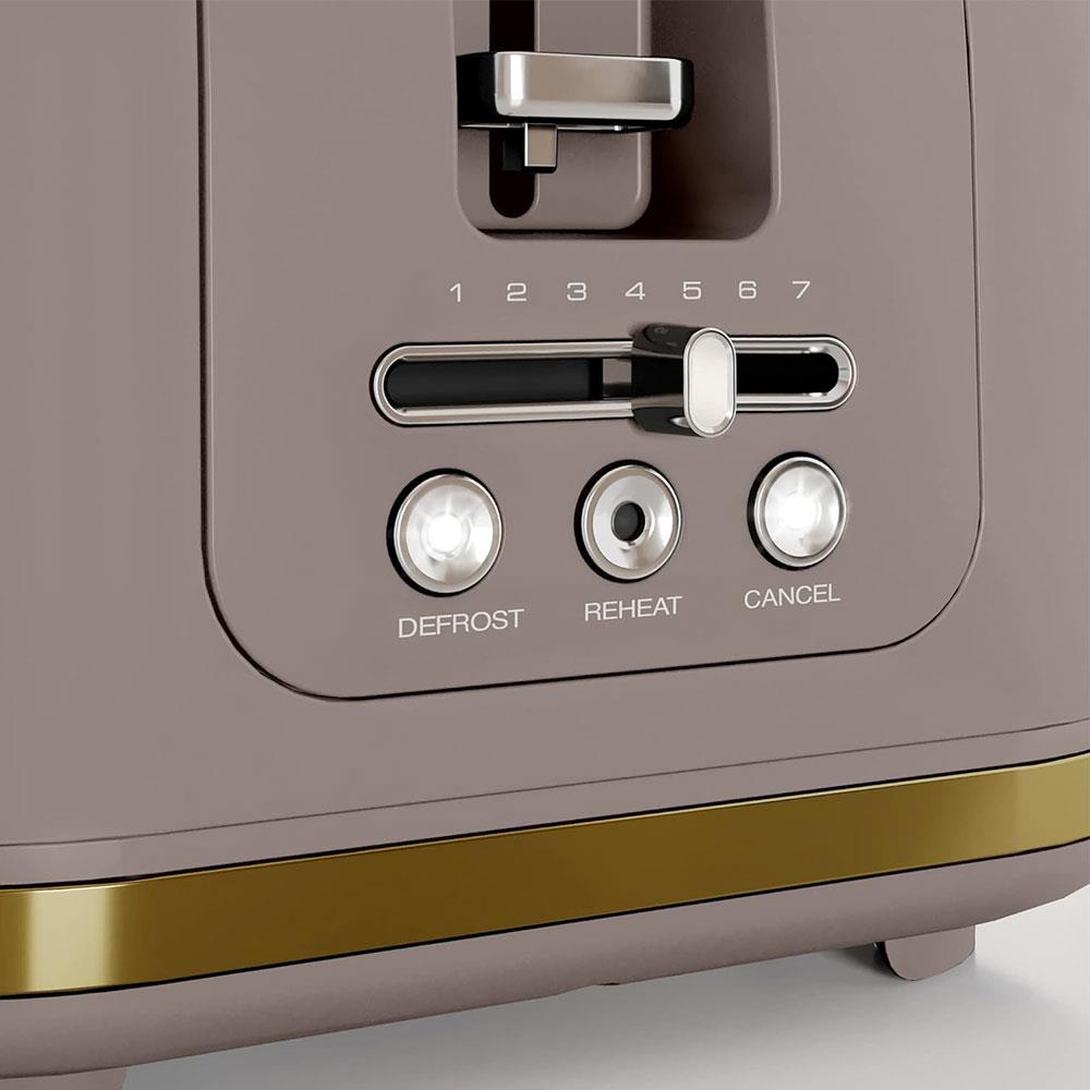 Morphy Richards Signature Opulent 4 Slice Toaster Stainless Steel 1750W - Gold