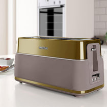 Morphy Richards Signature Opulent 4 Slice Toaster Stainless Steel 1750W - Gold