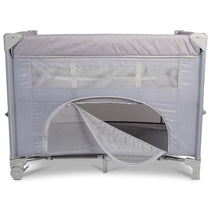 Red Kite Dreamer Bedside Travel Crib With Newborn Bassinette - Soft Grey