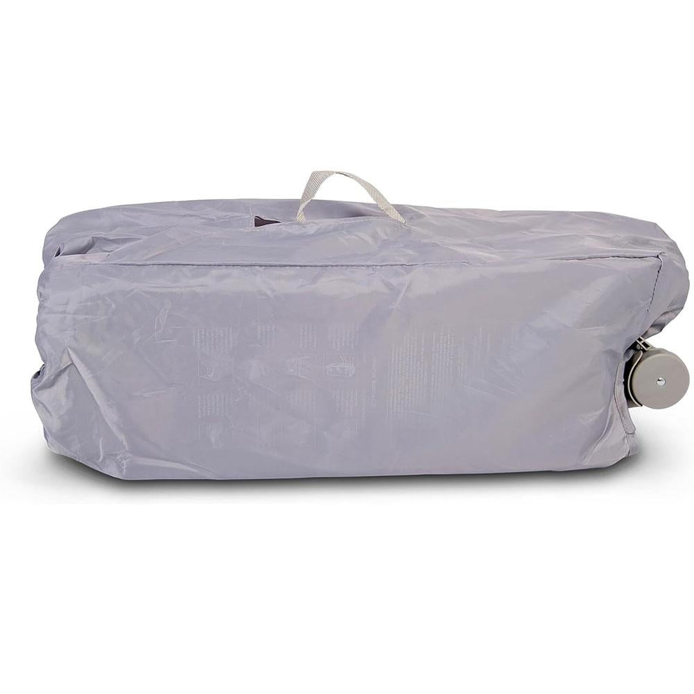 Red Kite Dreamer Bedside Travel Crib With Newborn Bassinette - Soft Grey