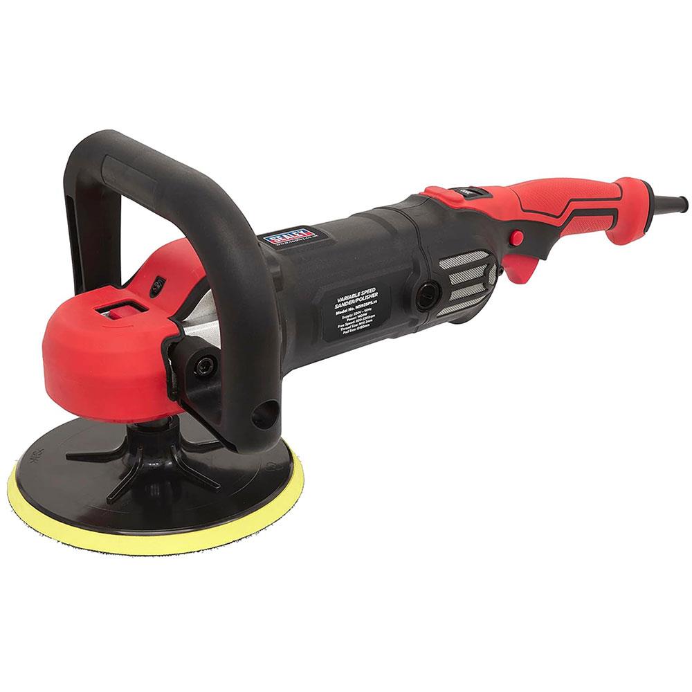 Sealey Sander/Polisher Variable Speed 180mm 1400W 230V - Red/Black