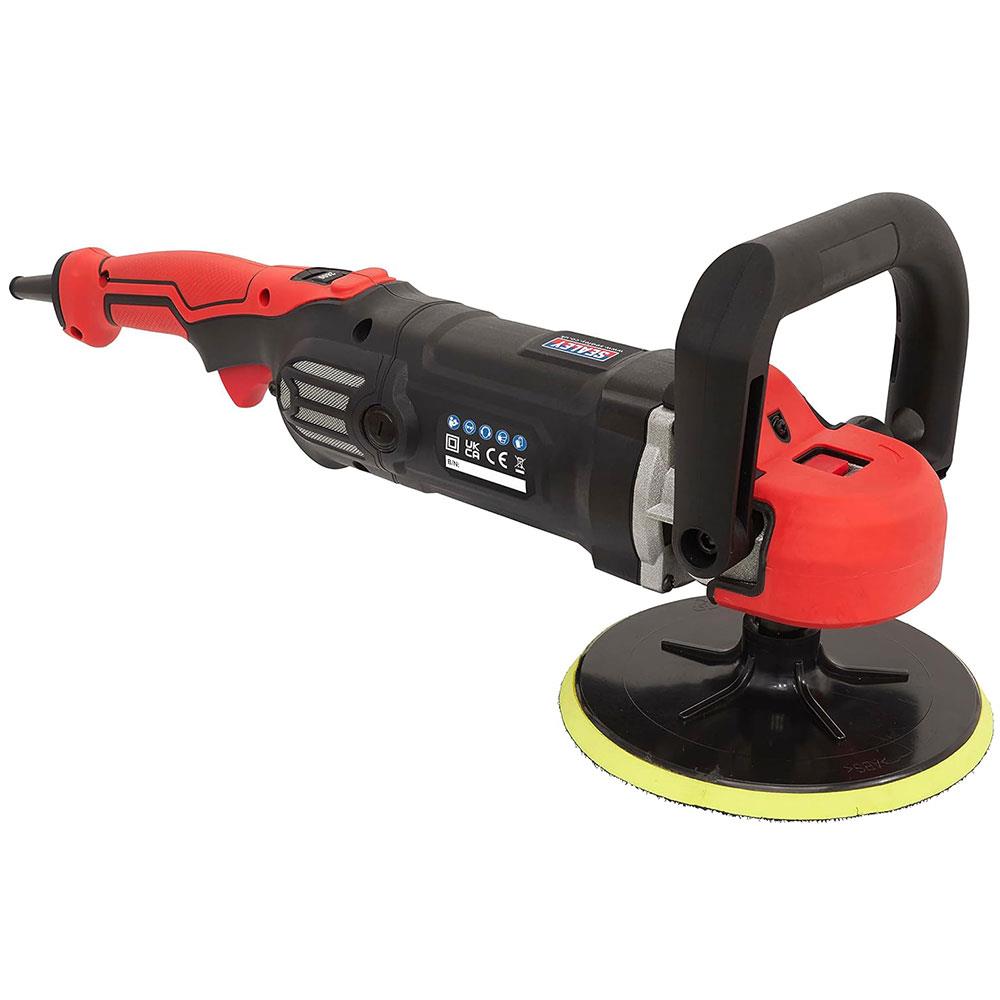 Sealey Sander/Polisher Variable Speed 180mm 1400W 230V - Red/Black