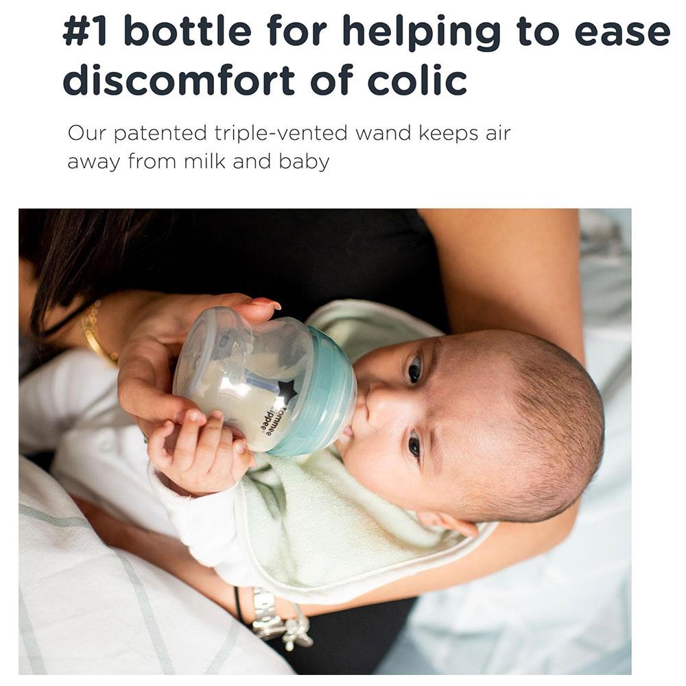 Tommee Tippee Advanced Anti-Colic Baby Bottle 260ml Pack of 3 - Purple
