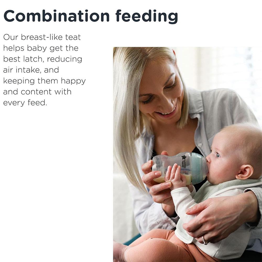 Tommee Tippee Advanced Anti-Colic Baby Bottle 260ml Pack of 3 - Purple
