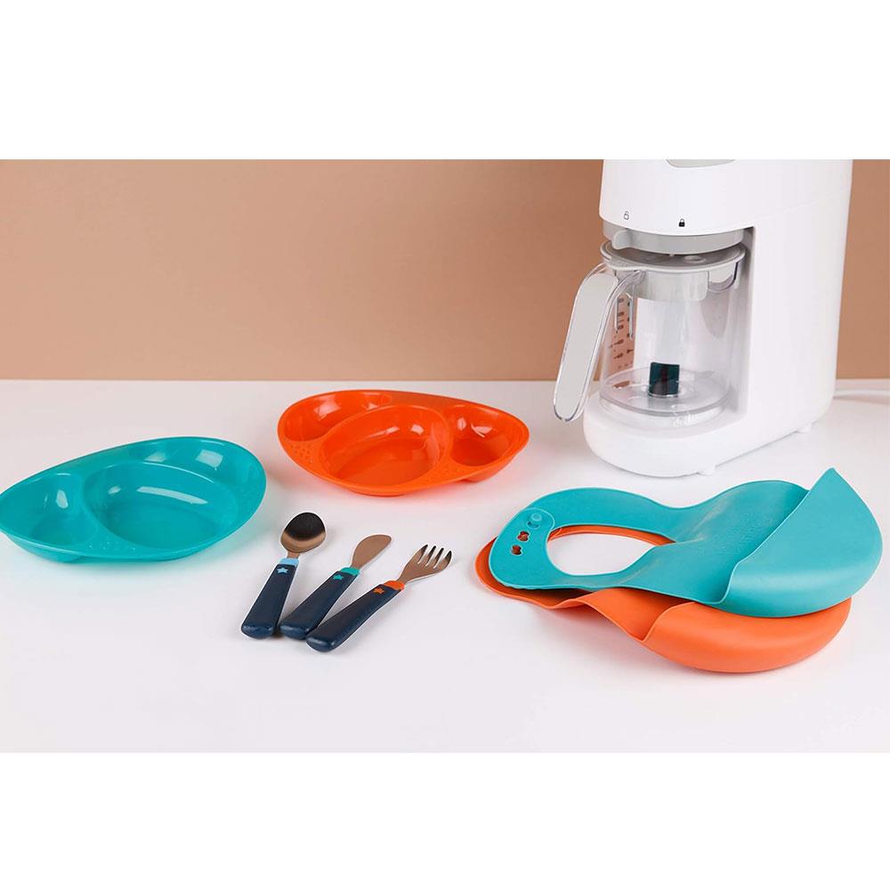 Tommee Tippee Big Kids 1st Cutlery Set Stainless Steel Rounded Edges Chunky Handles 12m+ - Multicolour