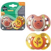 Tommee Tippee Fun Style Orthodontic Soothers Pack of 2 - Assorted