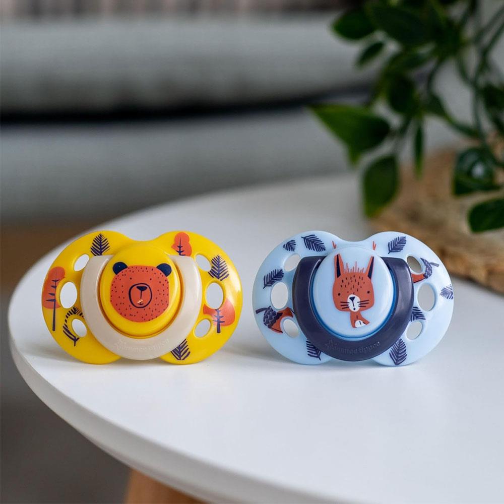 Tommee Tippee Fun Style Orthodontic Soothers Pack of 2 - Assorted