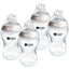 Tommee Tippee Natural Start Anti-Colic Baby Bottle 340ml Pack of 4 - Clear