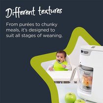 Tommee Tippee Quick Cook Baby Food Steamer And Blender - Black