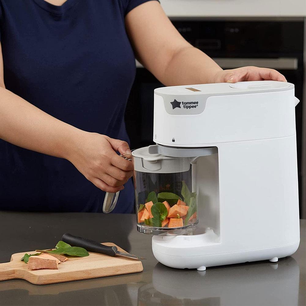 Tommee Tippee Quick Cook Baby Food Steamer And Blender - Black