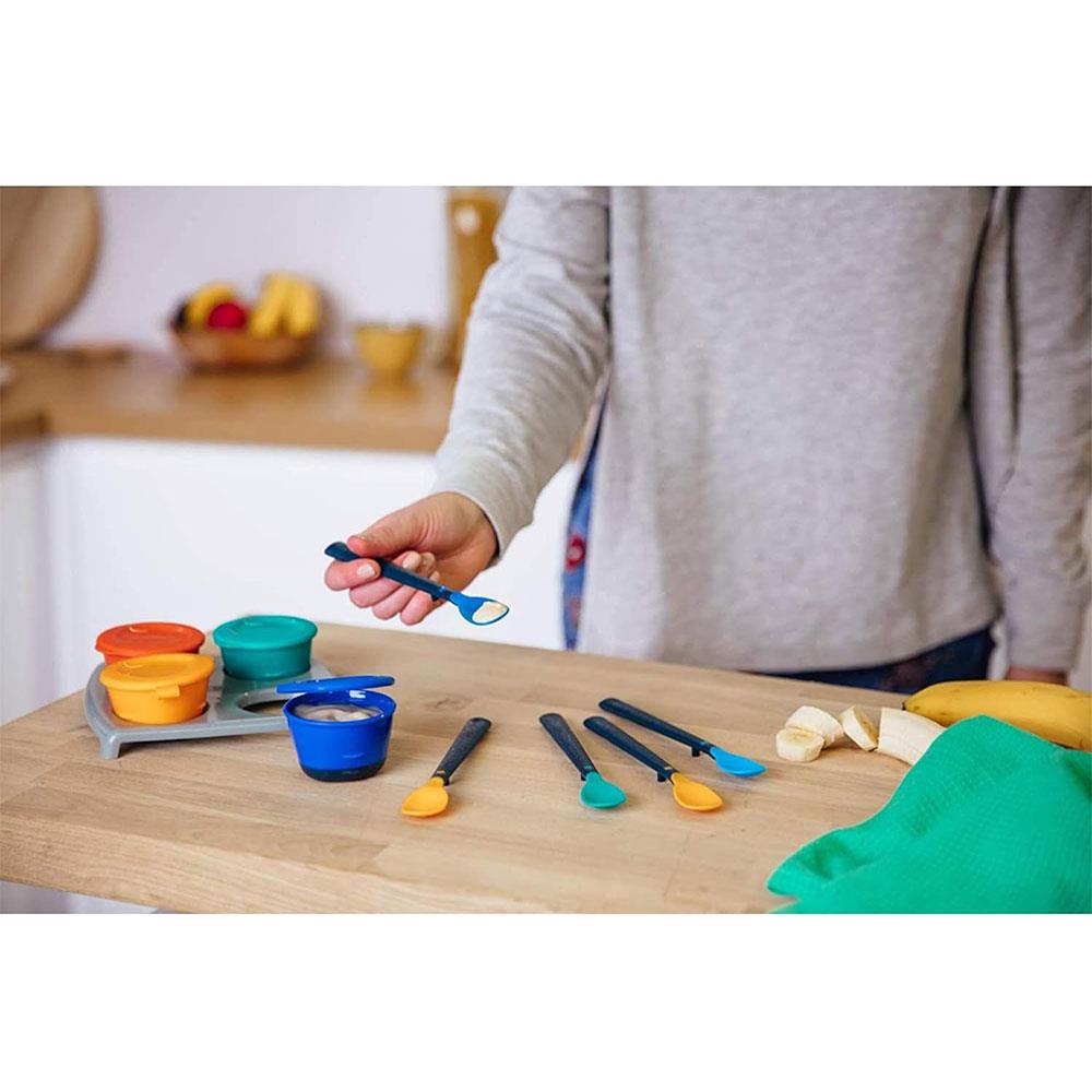 Tommee Tippee Softee Weaning Spoons With Long Anti-Slip Handles 4m Pack of 5 - Multicolour
