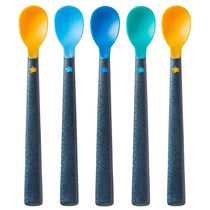 Tommee Tippee Softee Weaning Spoons With Long Anti-Slip Handles 4m Pack of 5 - Multicolour