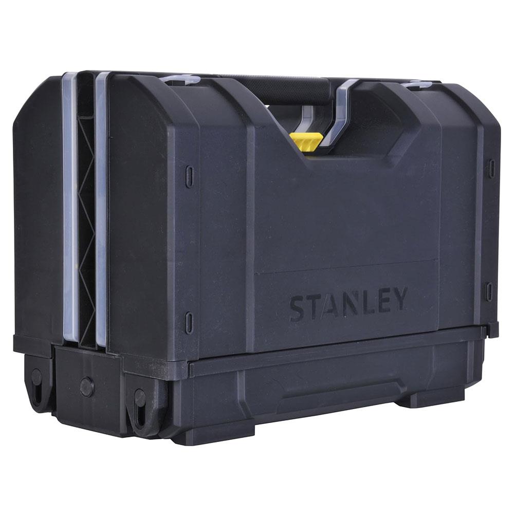 Stanley 3-In-1 Tool Organiser Combines 2 Organisers With Integral Middle Tote - Black/Yellow Main image