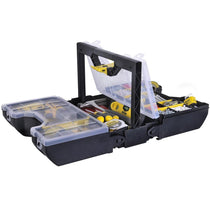Stanley 3-In-1 Tool Organiser Combines 2 Organisers With Integral Middle Tote - Black/Yellow