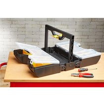 Stanley 3-In-1 Tool Organiser Combines 2 Organisers With Integral Middle Tote - Black/Yellow