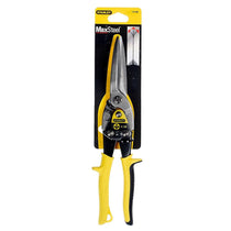 Stanley Aviation Snip Long Cut Straight 300mm - Black/Yellow